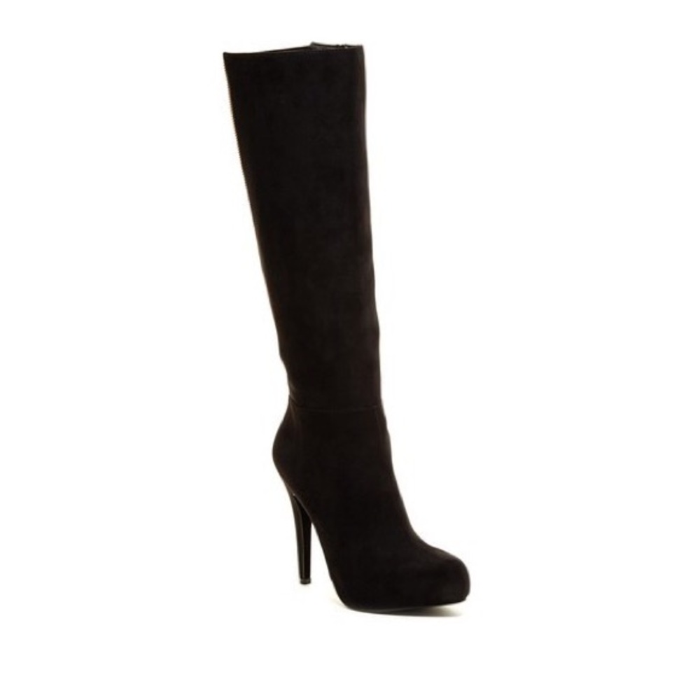 Aldo Paleven Round Toe Suede Knee-high boots - Picture 3 of 8